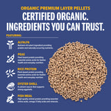 Organic Premium Layer Pellets